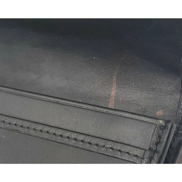 Coach Trifold Fabric Wallet Black with Signature 'C' - Picture 6 of 6